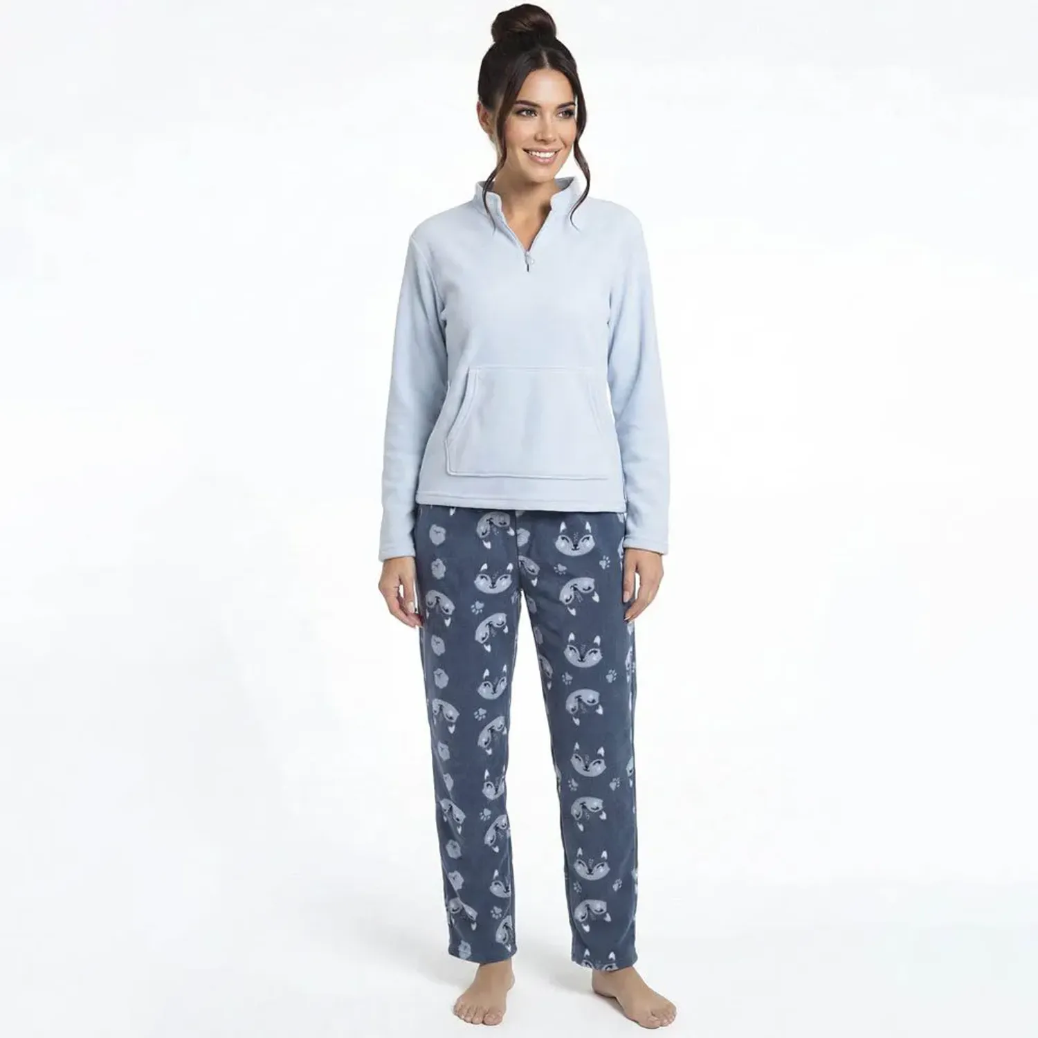 Pijama Kayser Mujer Pantalon Polar color azul | Platanitos