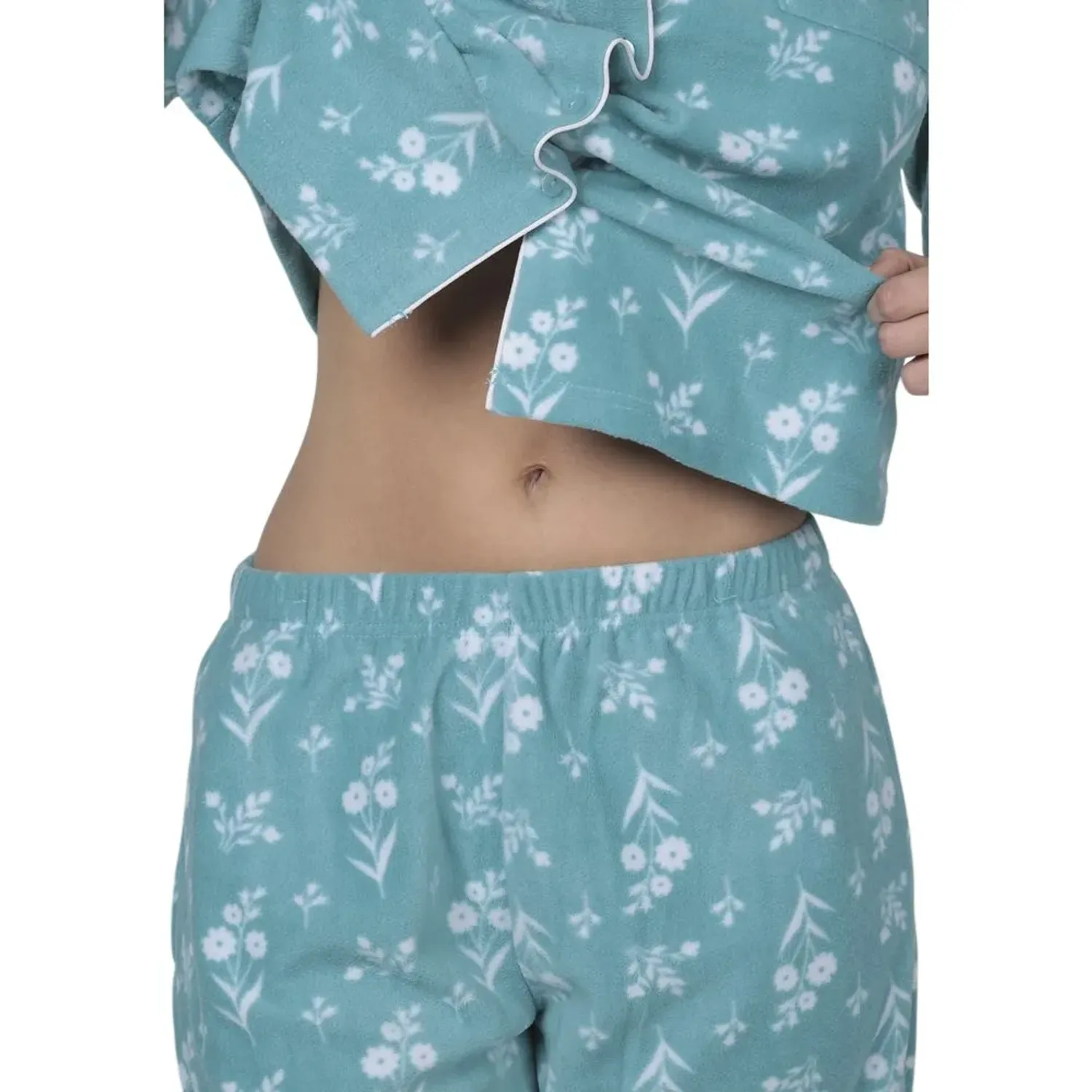 Pijama Kayser Mujer Pantalon Polar color celeste | Platanitos