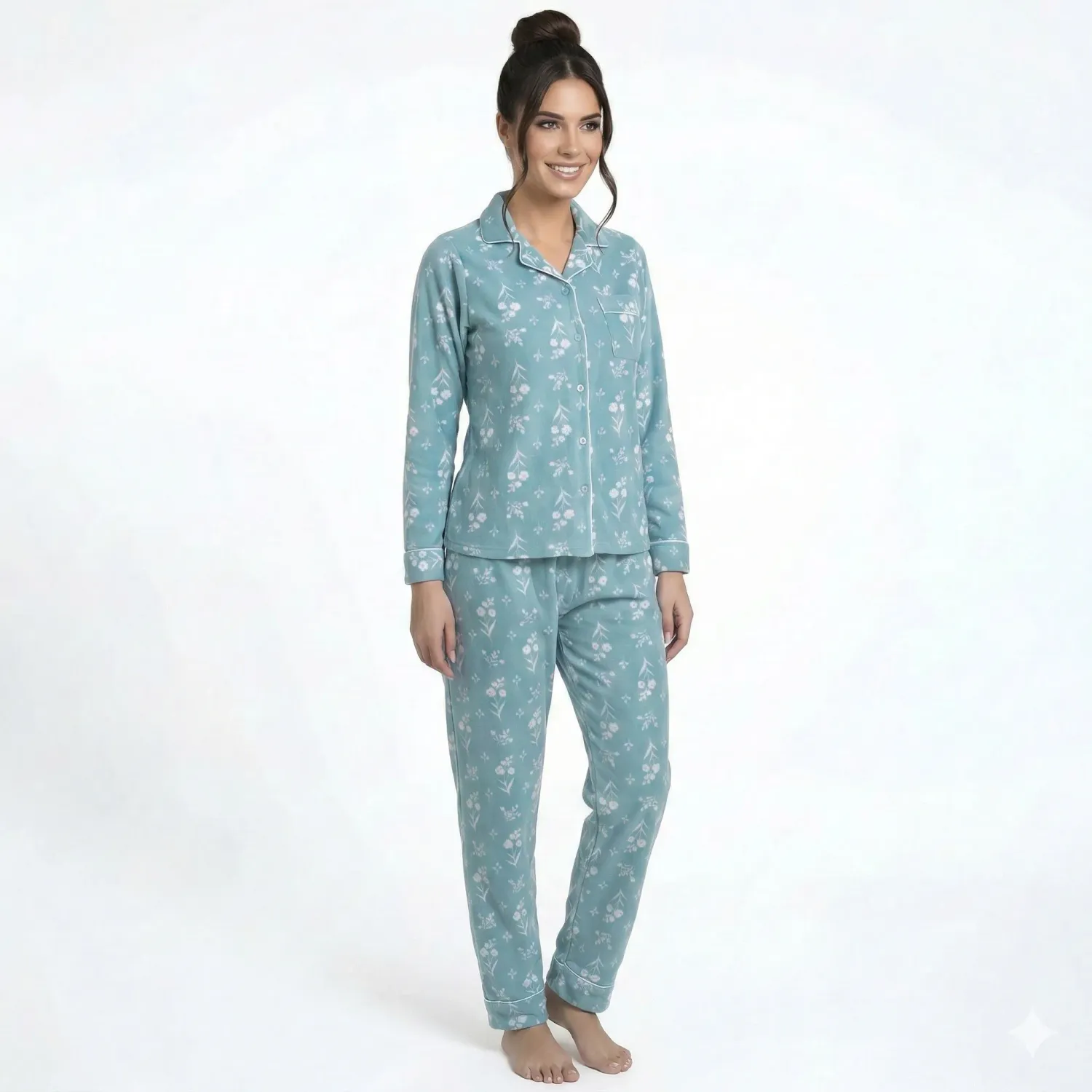 Pijama Kayser Mujer Pantalon Polar color  | Platanitos