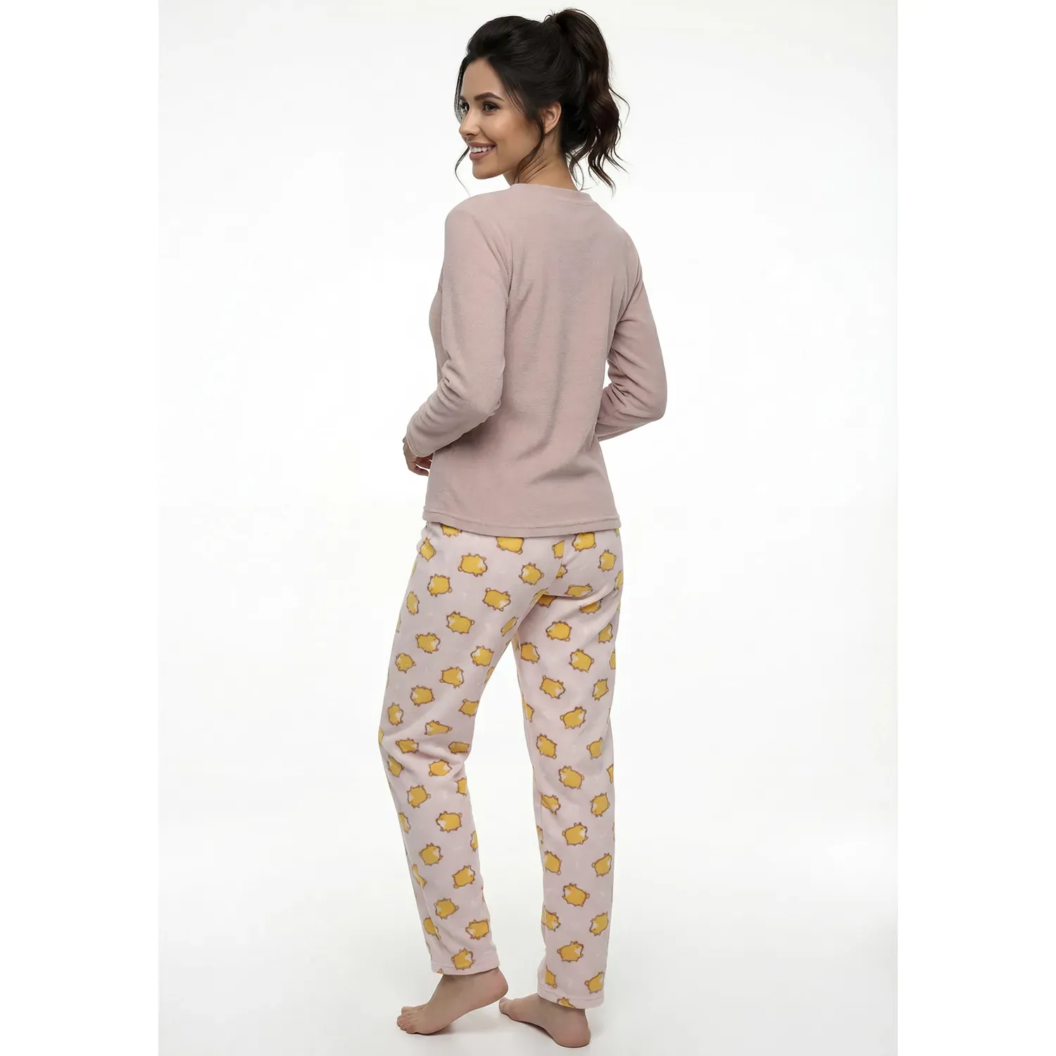 Pijama Kayser Mujer Pantalon Polar color damasco | Platanitos