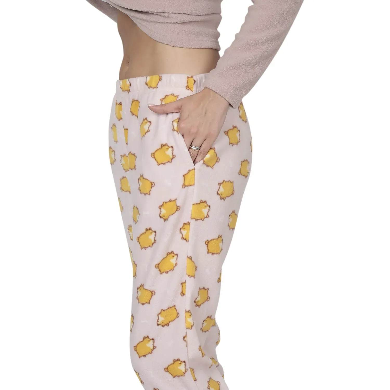 Pijama Kayser Mujer Pantalon Polar color damasco | Platanitos