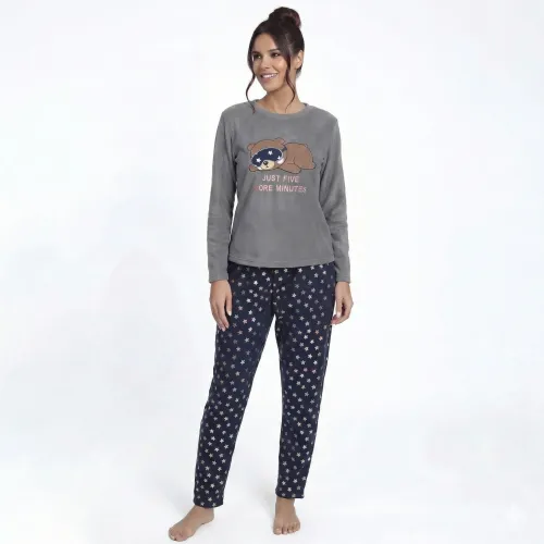 Pijama Kayser Mujer Pantalon Polar color azul | Platanitos