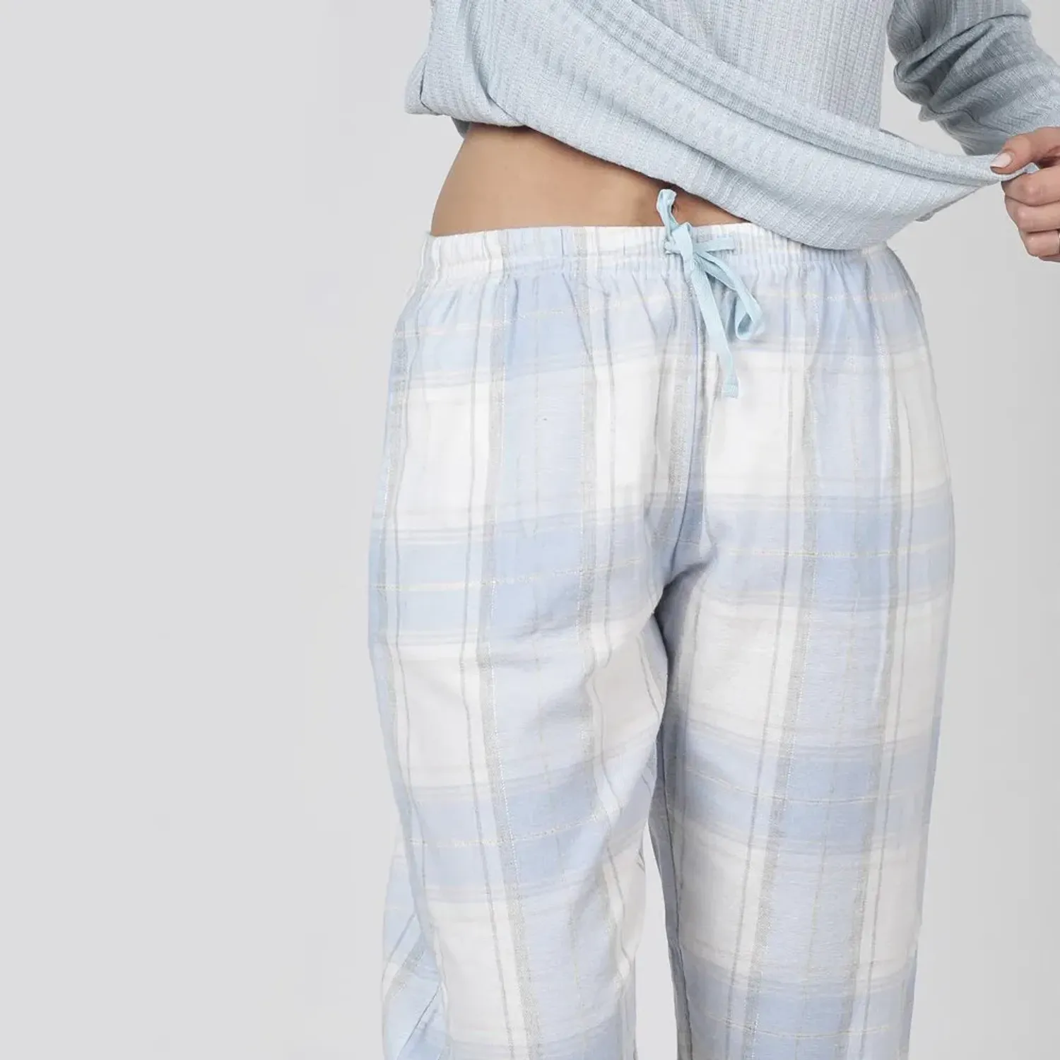Pijama Kayser Mujer Pantalon Poliester color celeste | Platanitos