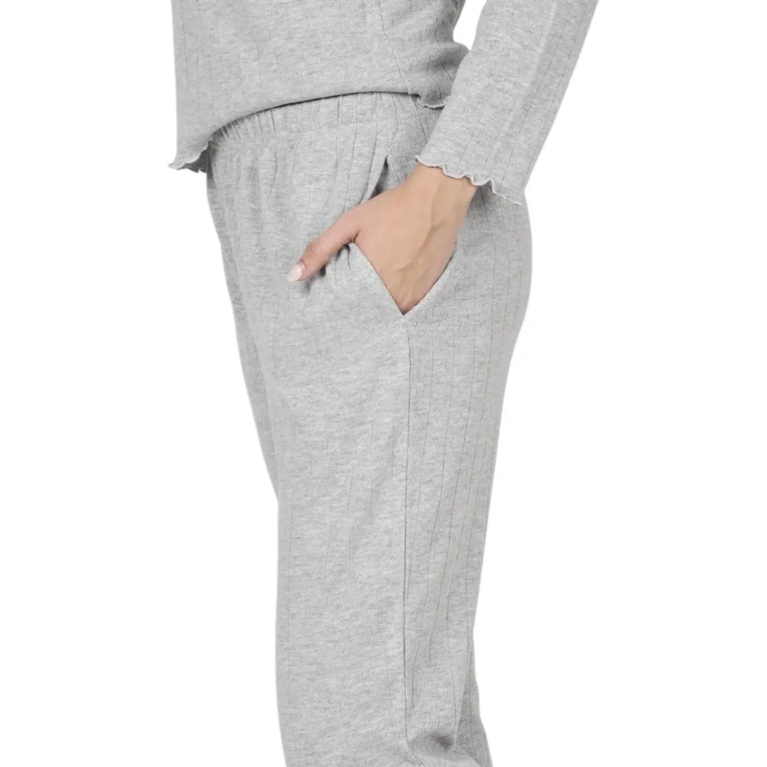 Pijama Kayser Mujer Pantalon Viscosa color gris | Platanitos