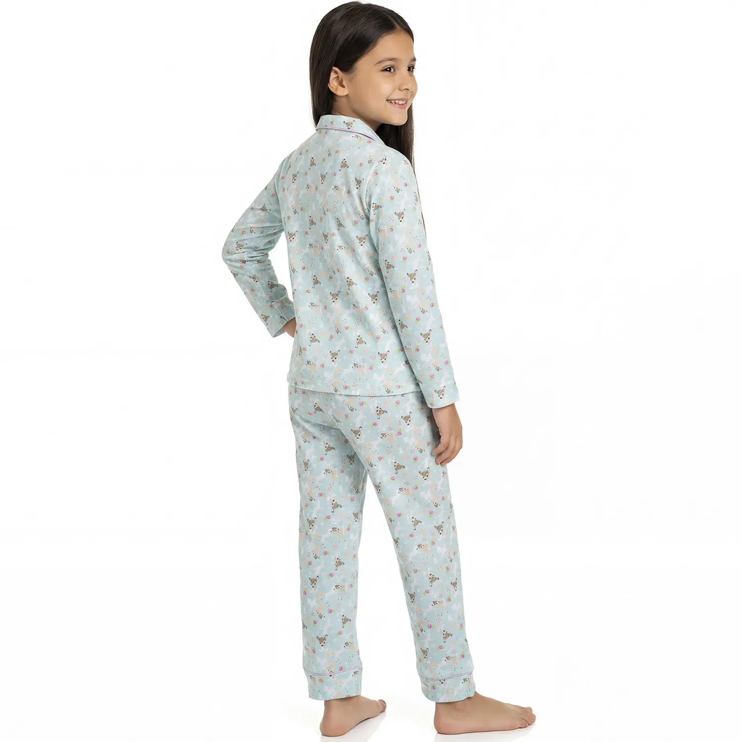 Kayser Pijama Kayser Niña Pantalon Algodon color celeste | Platanitos