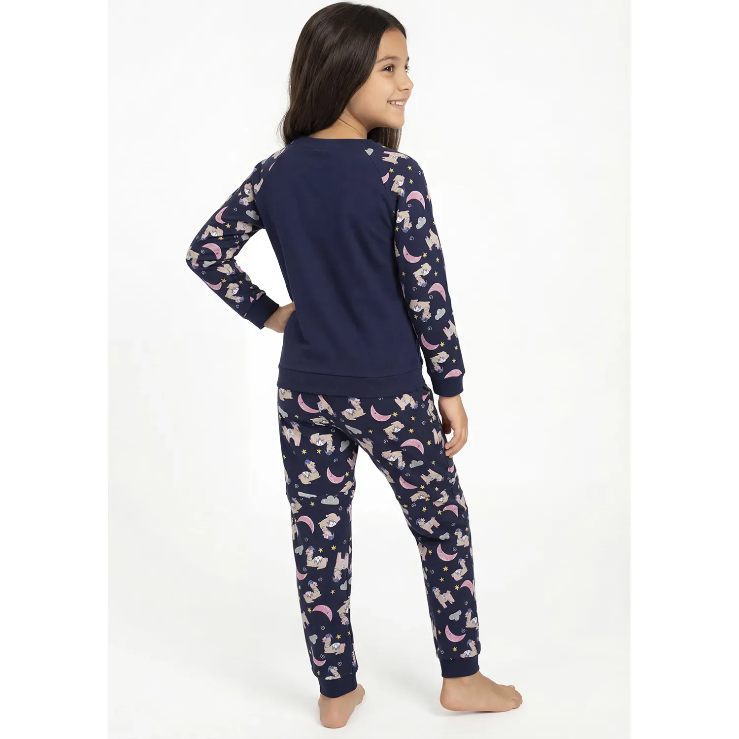Pijama Kayser Niña Pantalon Algodon color azul | Platanitos