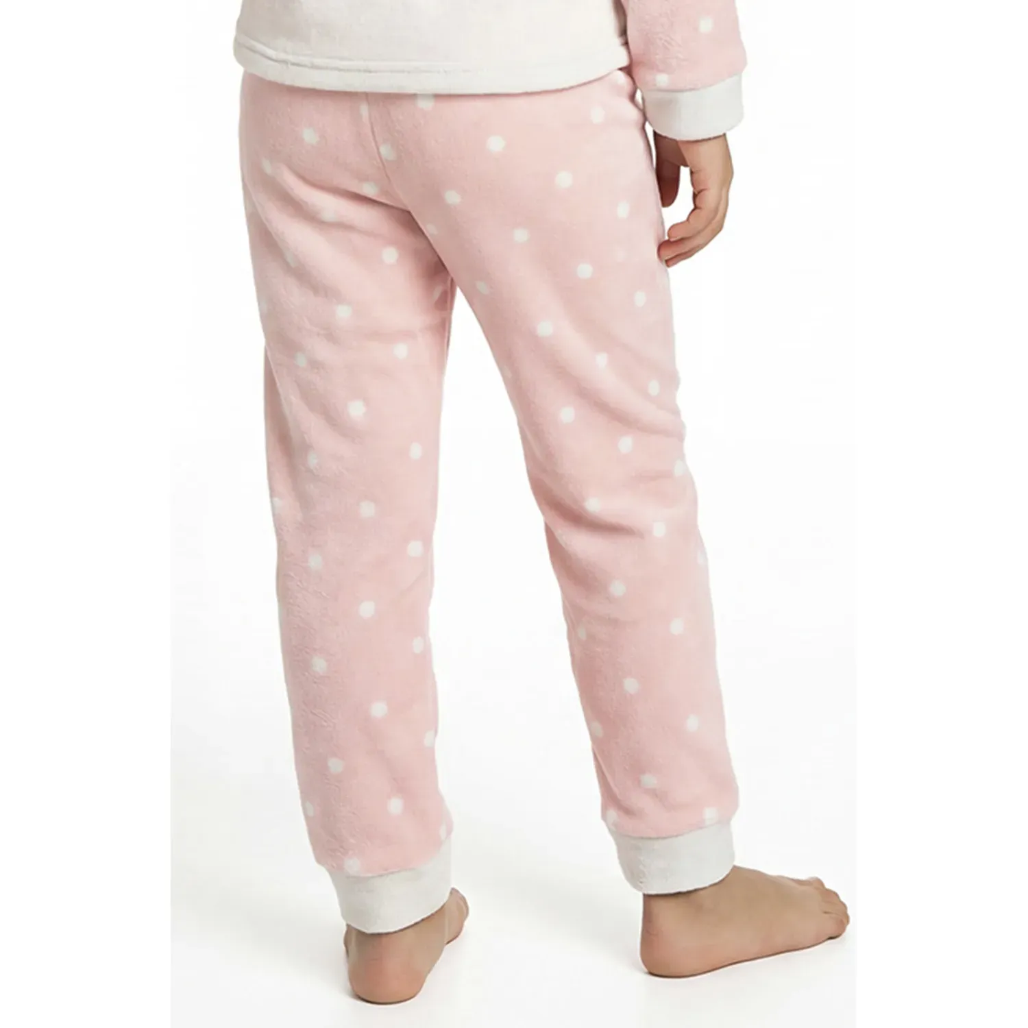 Pijama Kayser Niña Pantalon Coral Fleece color rosado | Platanitos