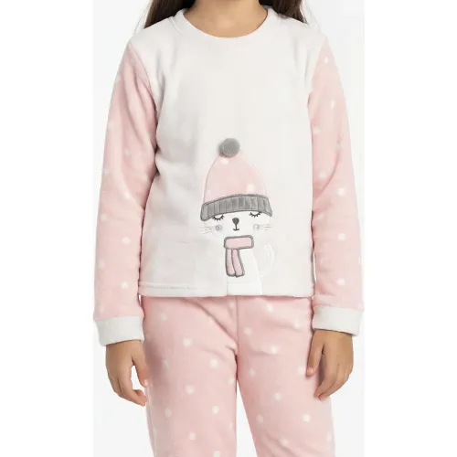 Kayser Pijama Niña Pantalon Coral Fleece