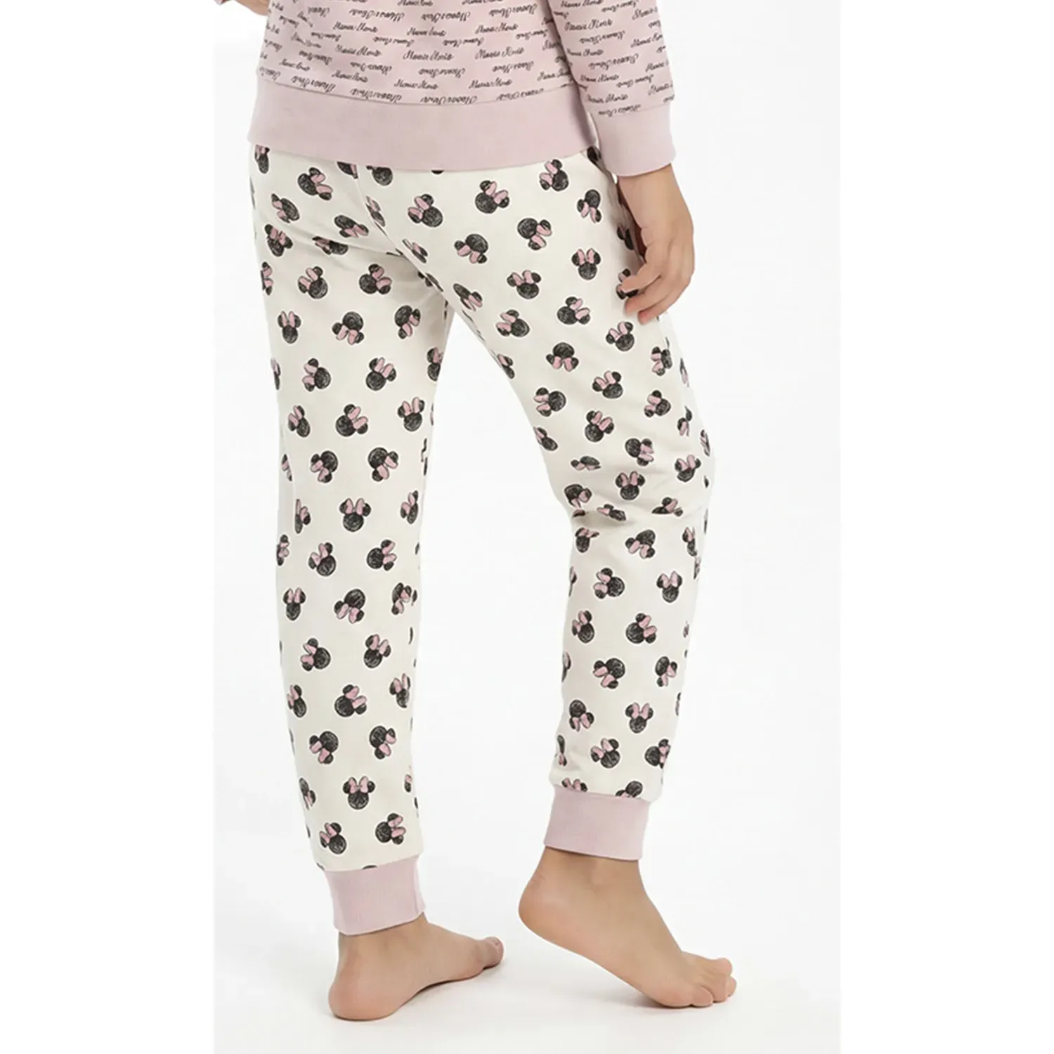 Pijama Kayser Niña Pantalon French Terry color rosado | Platanitos
