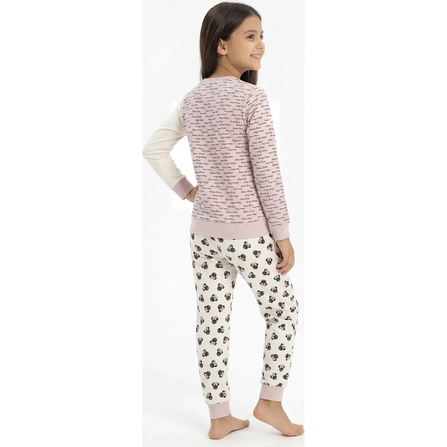 Pijama Kayser Niña Pantalon French Terry color rosado | Platanitos