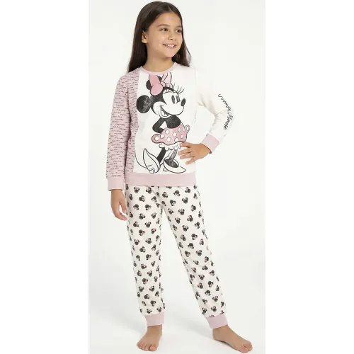Pijama Kayser Niña Pantalon French Terry color rosado | Platanitos
