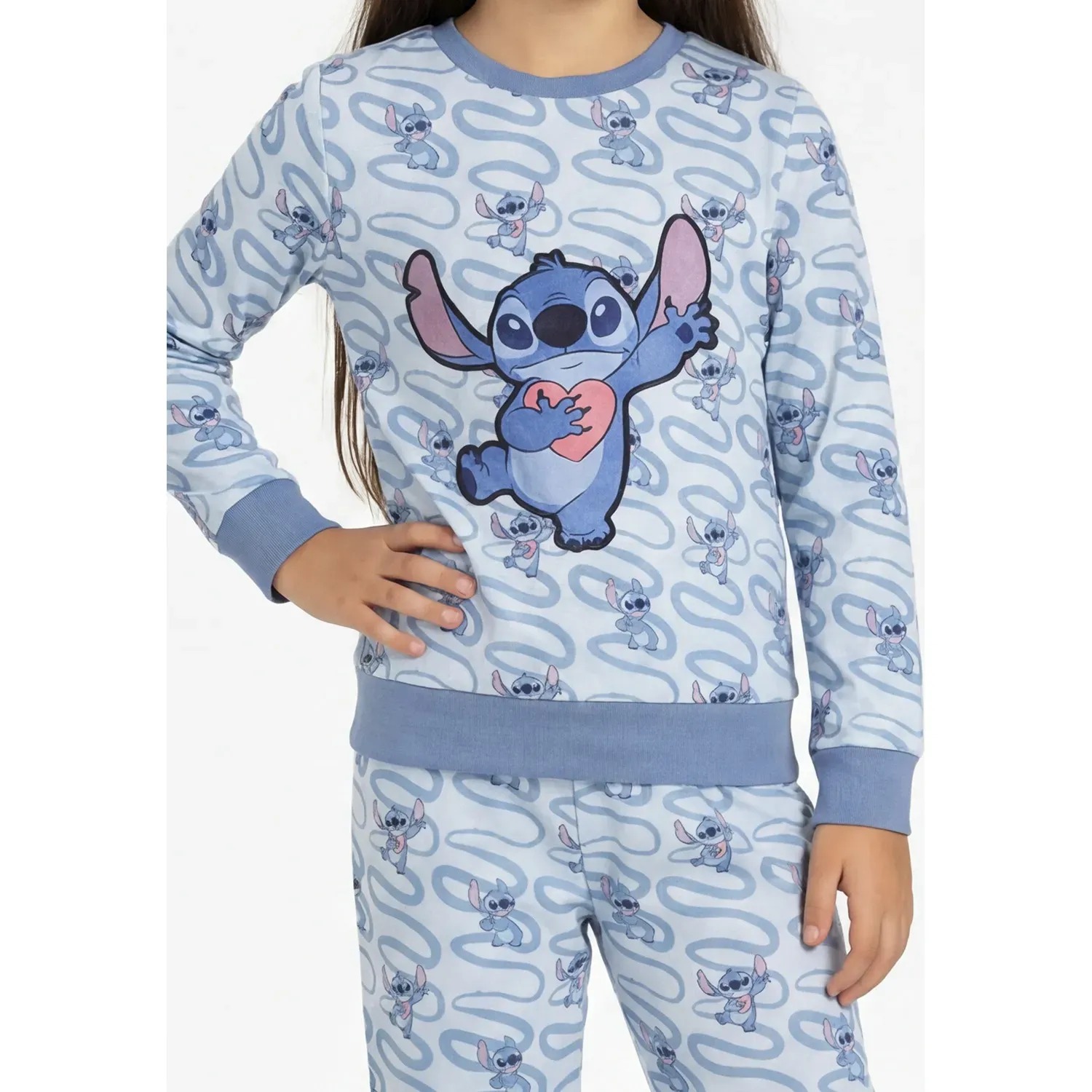 Pijama Kayser Niña Pantalon Plush color azul | Platanitos