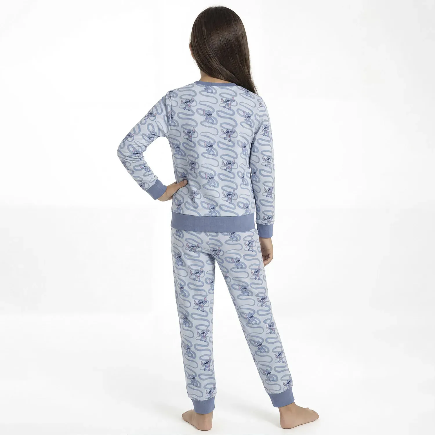 Pijama Kayser Niña Pantalon Plush color azul | Platanitos