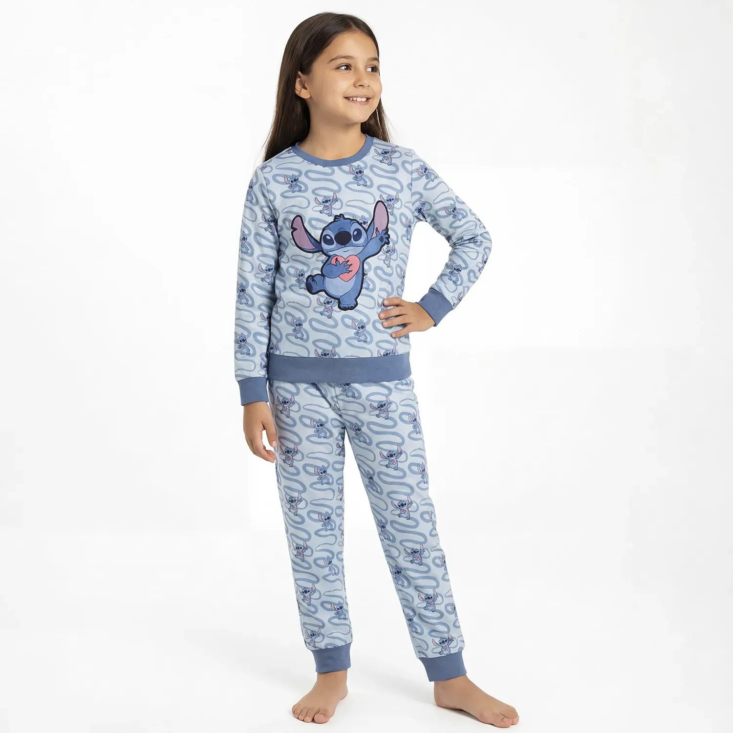 Pijama Kayser Niña Pantalon Plush color azul | Platanitos
