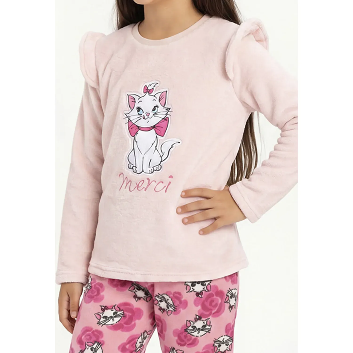 Pijama Kayser Niña Pantalon Polar color rosado | Platanitos