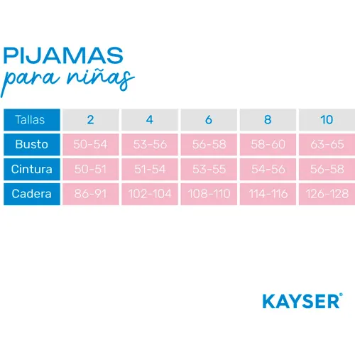 Kayser Pijama Niña Pantalon Polar