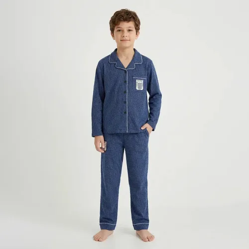 Pijama Kayser Niño Pantalon Algodon color azul | Platanitos