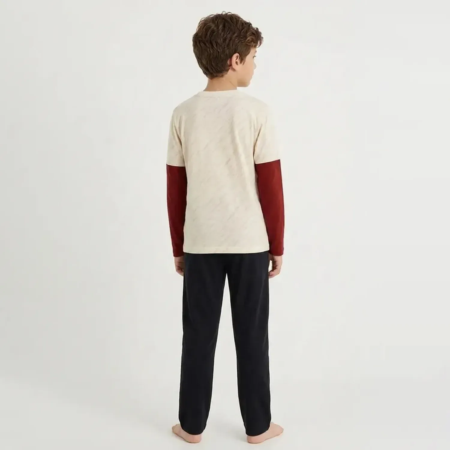 Kayser Pijama Kayser Niño Pantalon Algodon color beige | Platanitos