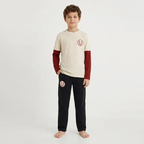 Pijama Kayser Niño Pantalon Algodon color beige | Platanitos