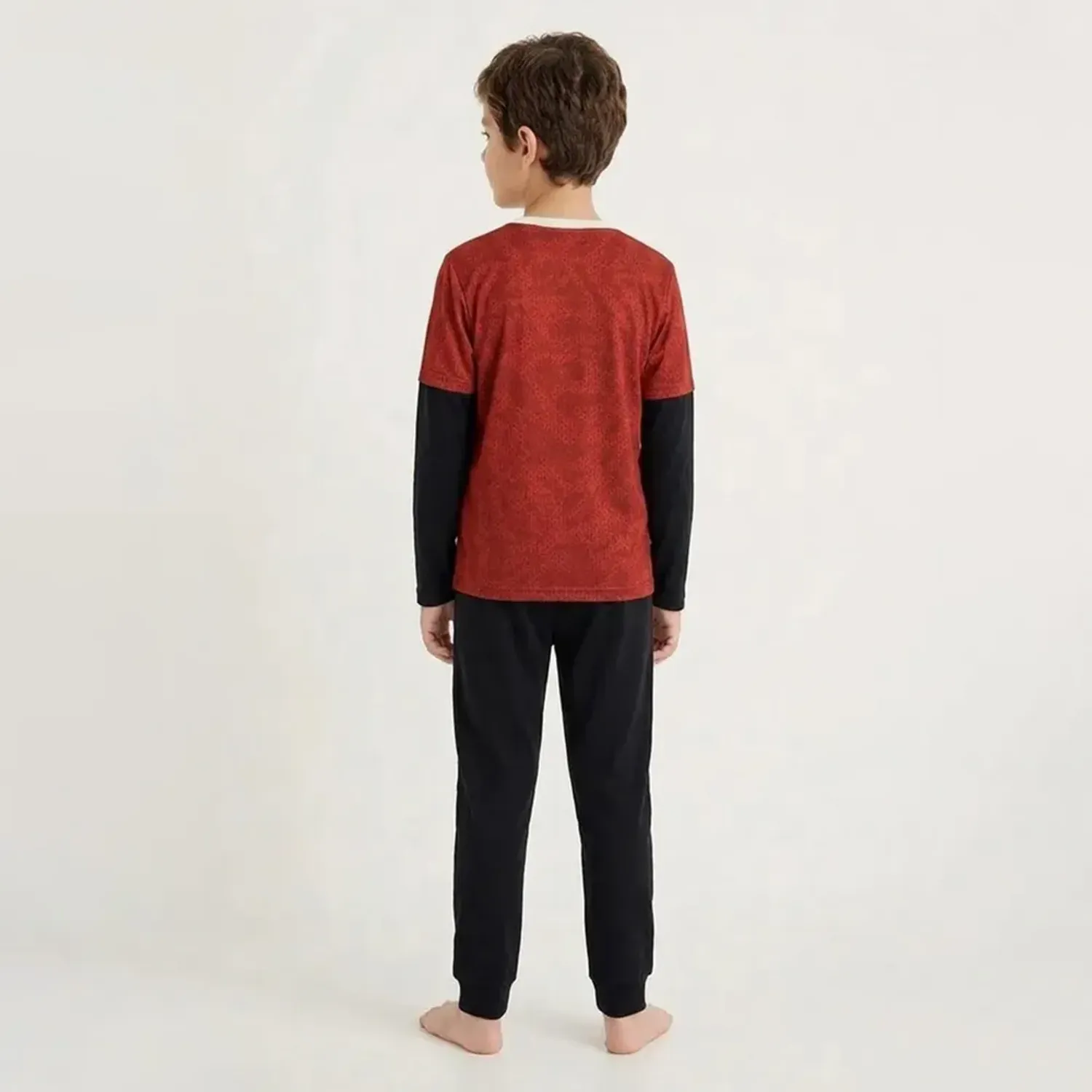 Pijama Kayser Niño Pantalon Algodon color negro | Platanitos