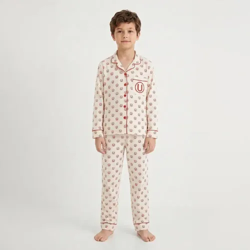 Pijama Kayser Niño Pantalon Algodon color beige | Platanitos