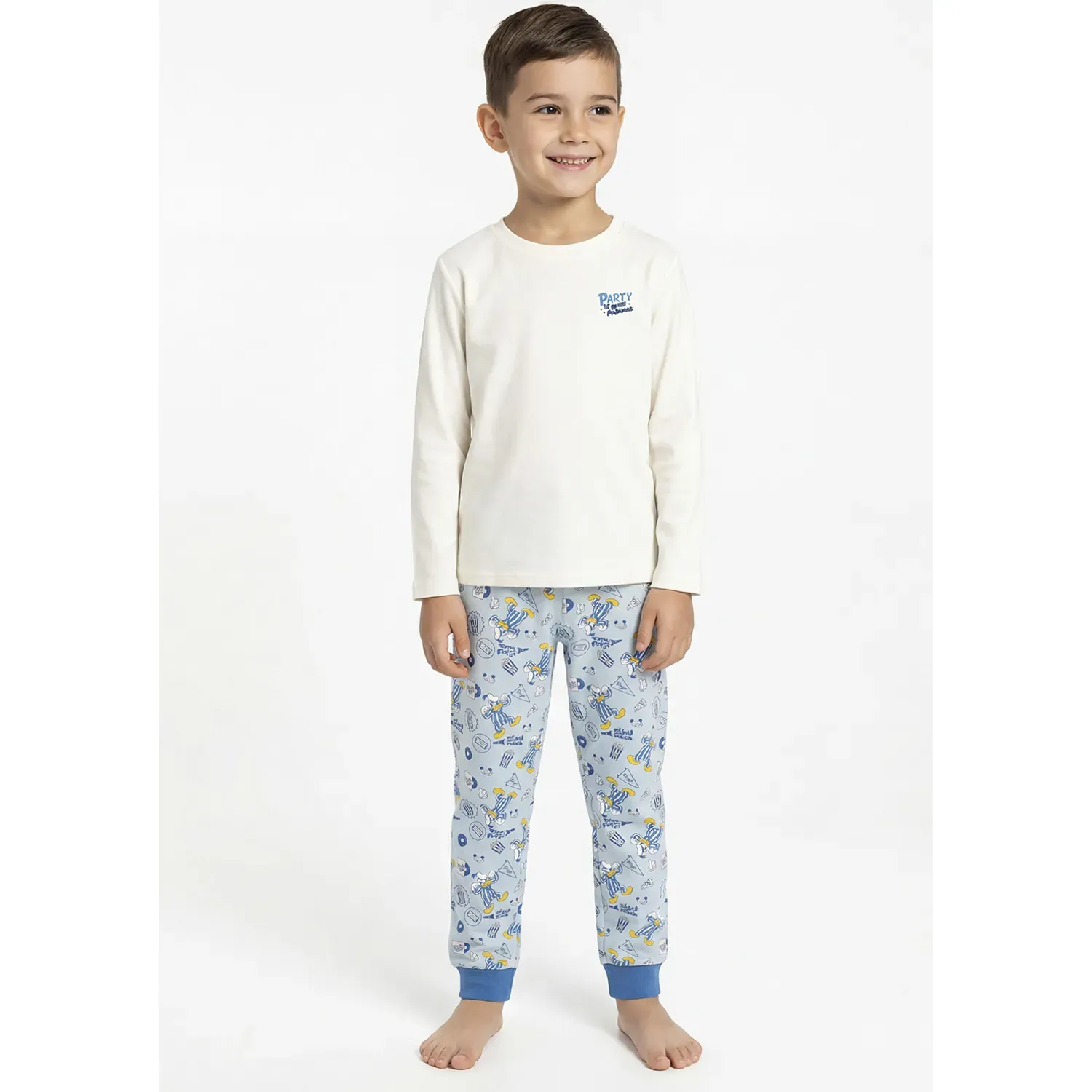 Pijama Kayser Niño Pantalon Algodon color marfil | Platanitos