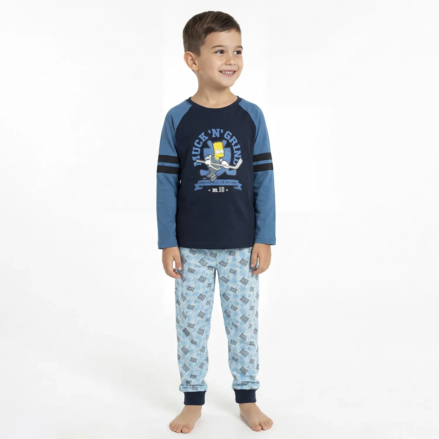 Pijama Kayser Niño Pantalon Algodon color azul | Platanitos