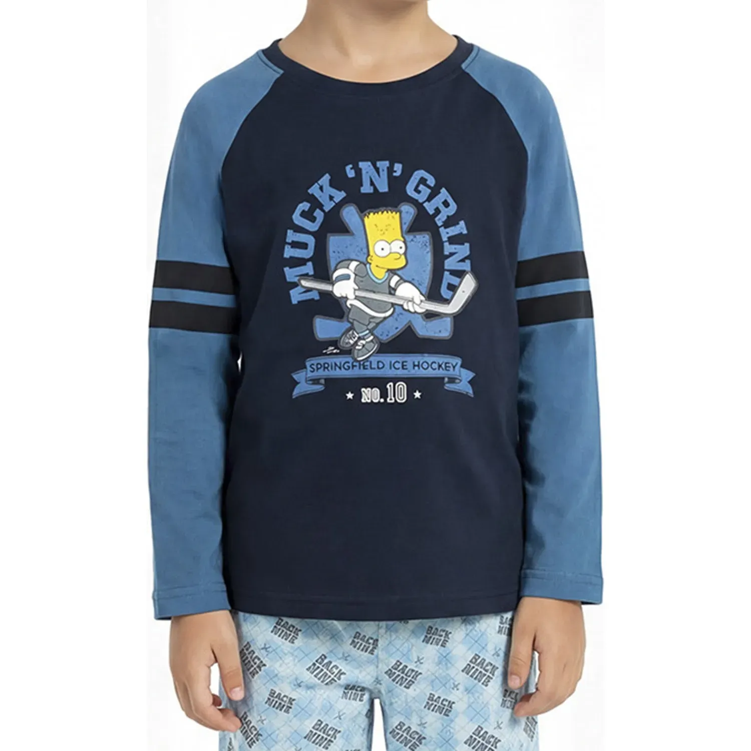 Pijama Kayser Niño Pantalon Algodon color azul | Platanitos