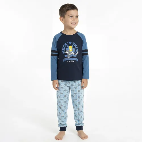 Pijama Kayser Niño Pantalon Algodon color azul | Platanitos