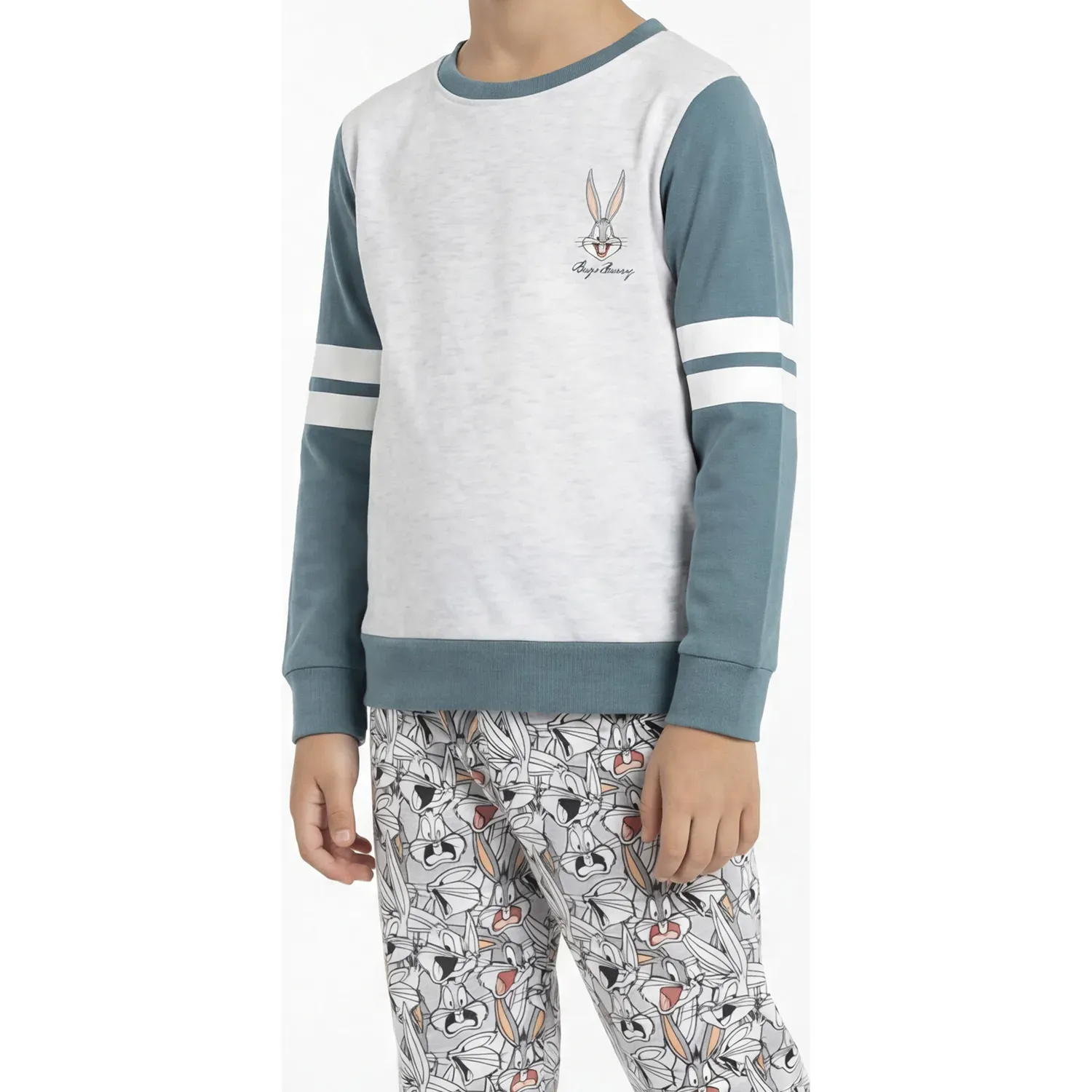 Pijama Kayser Niño Pantalon Algodon color gris | Platanitos