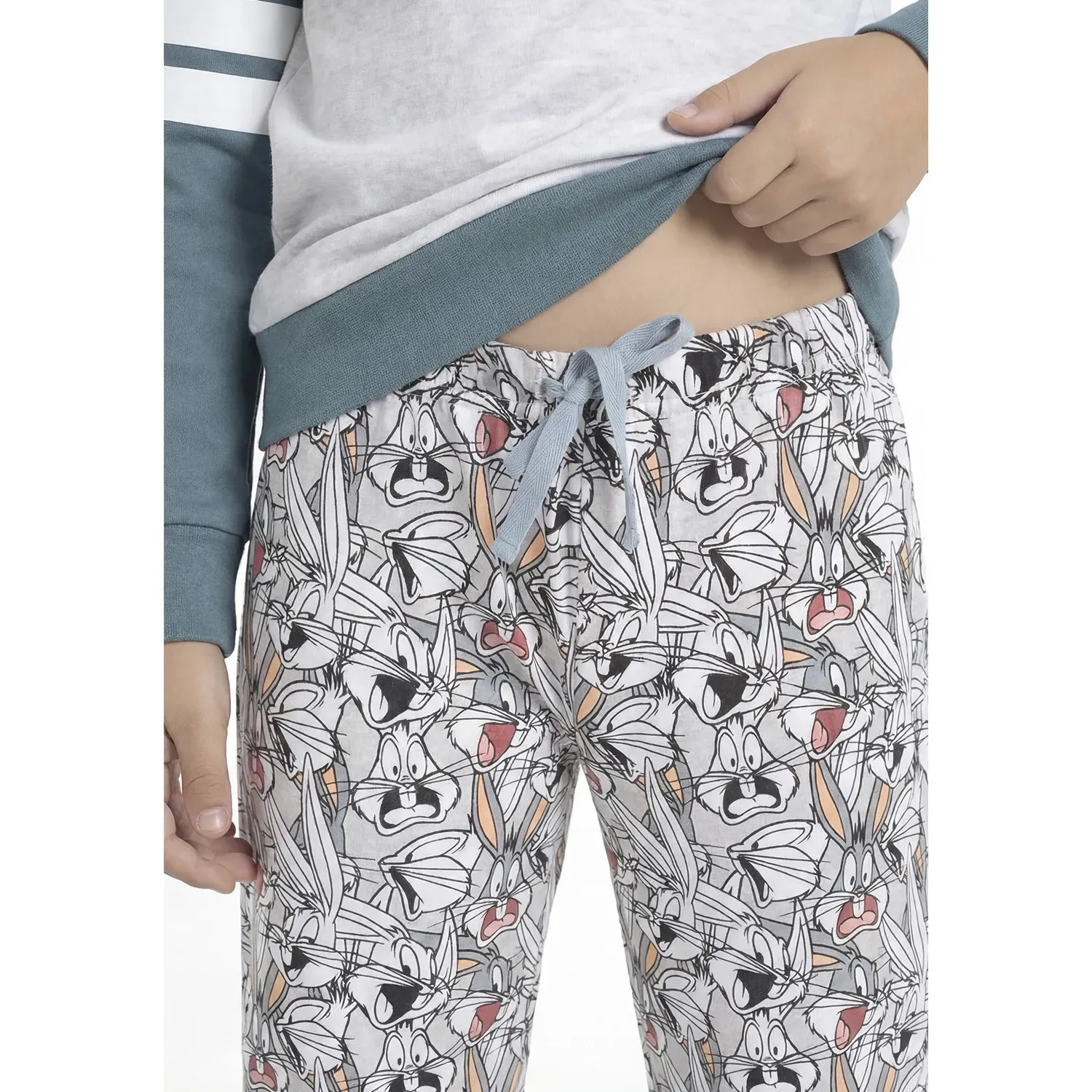 Pijama Kayser Niño Pantalon Algodon color gris | Platanitos