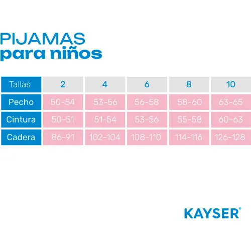 Kayser Pijama Niño Pantalon Algodon