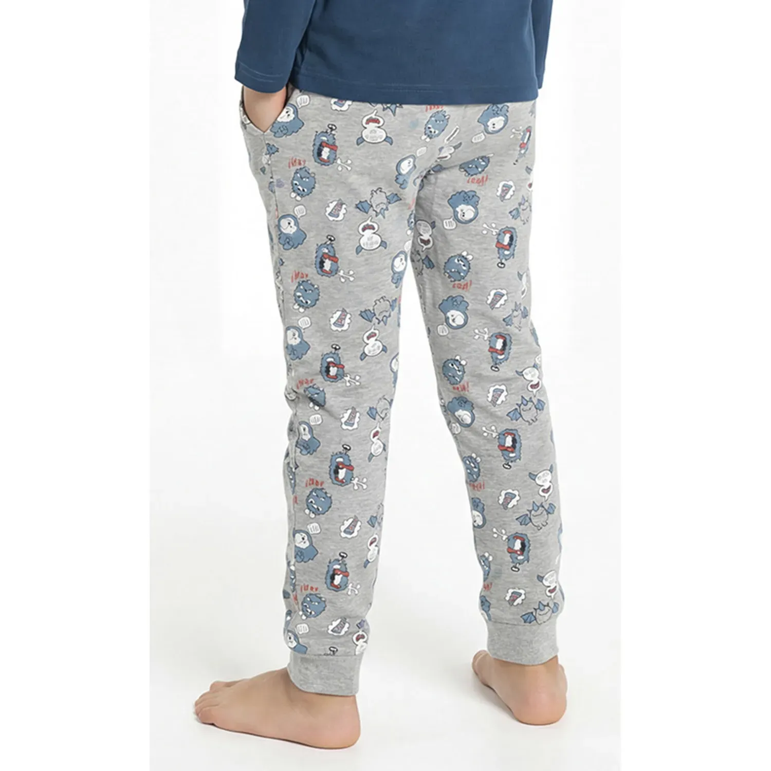 Pijama Kayser Niño Pantalon Algodon color azul | Platanitos