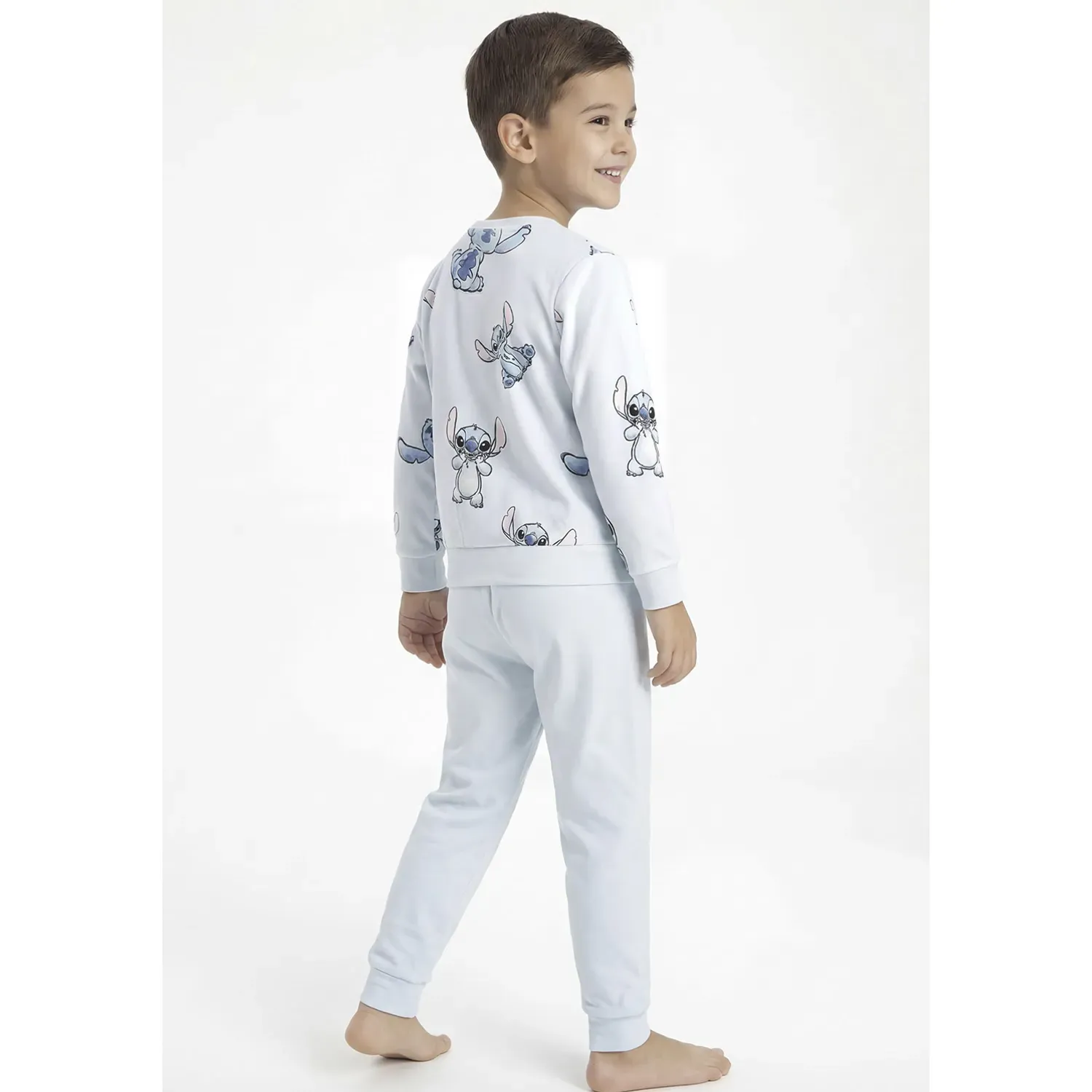 Pijama Kayser Niño Pantalon Plush color celeste | Platanitos