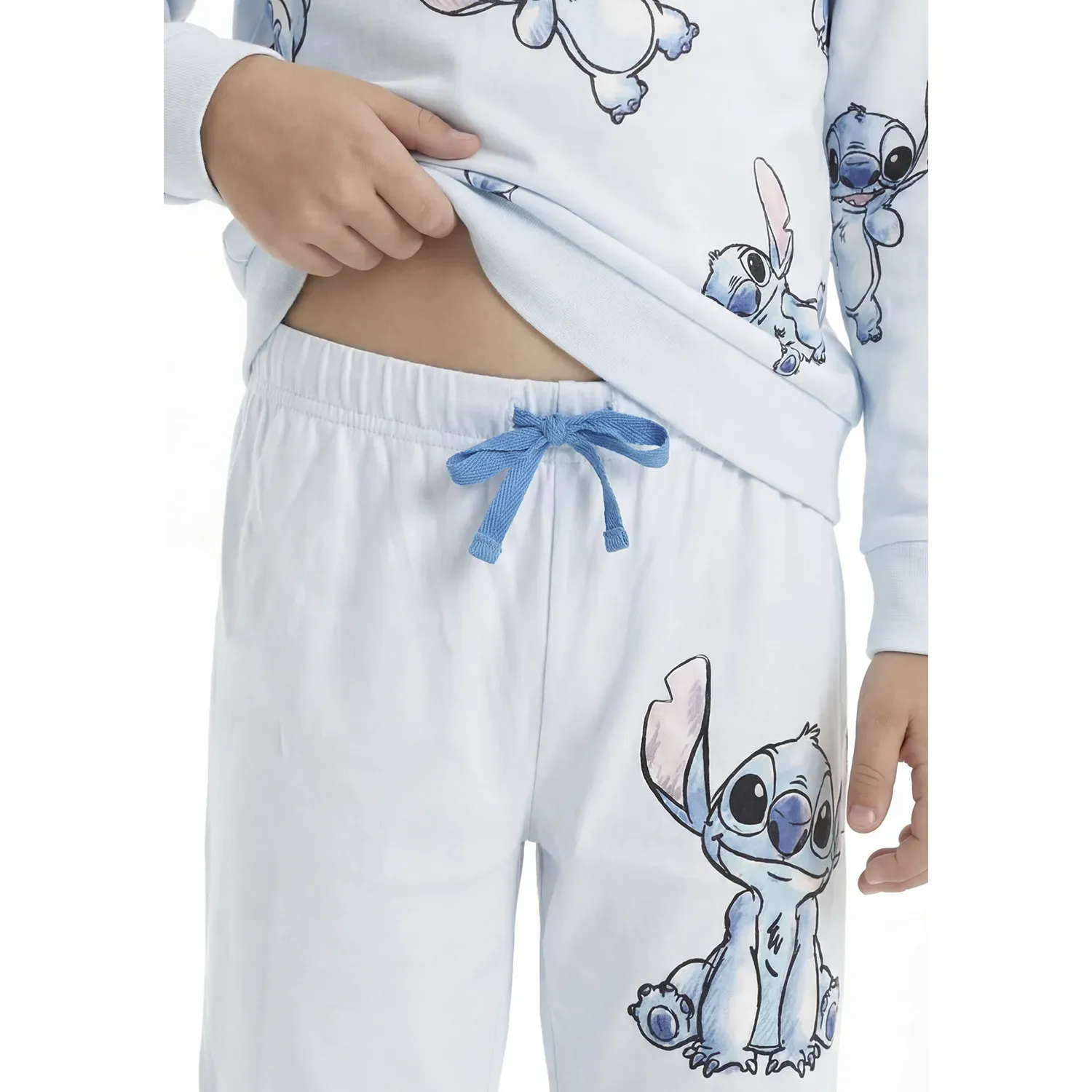 Pijama Kayser Niño Pantalon Plush color celeste | Platanitos