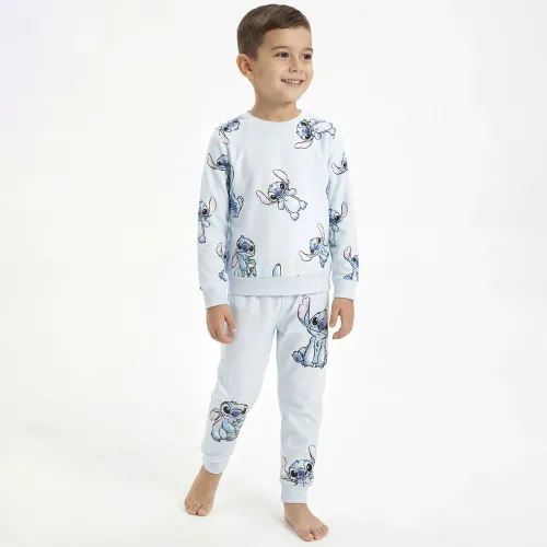 Pijama Kayser Niño Pantalon Plush color celeste | Platanitos