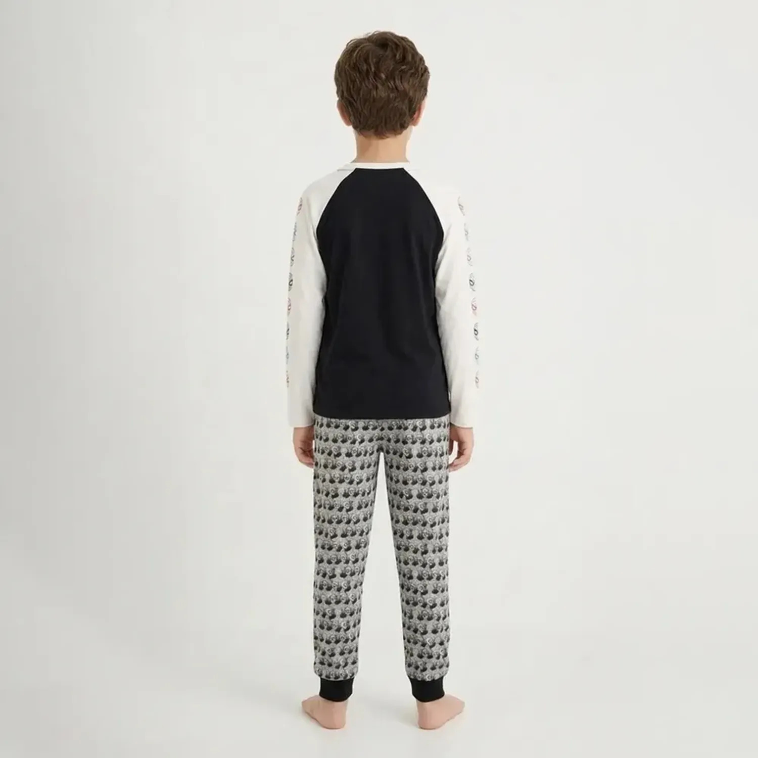 Pijama Kayser Niño Pantalon Plush color gris | Platanitos