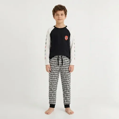 Pijama Kayser Niño Pantalon Plush color gris | Platanitos