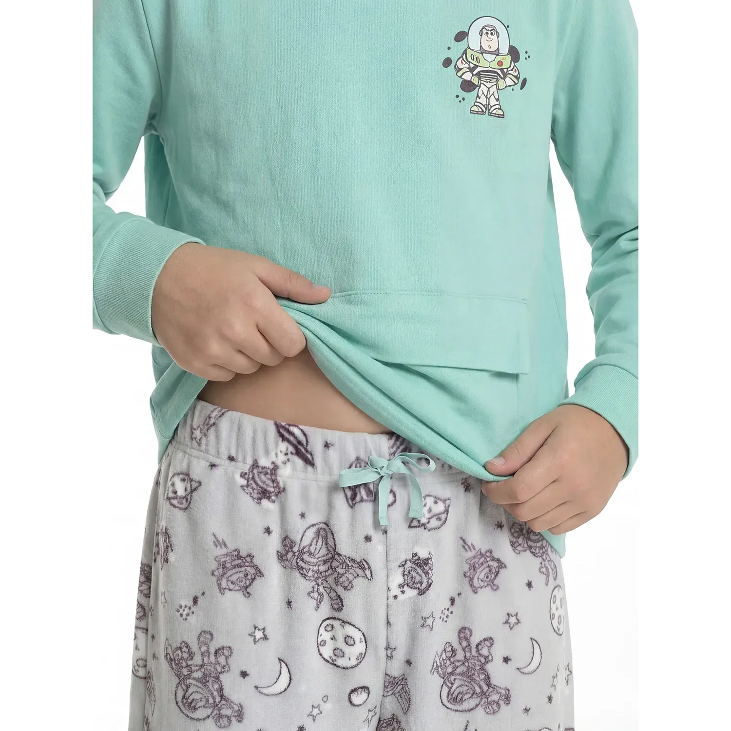 Pijama Kayser Niño Pantalon Polar color verde | Platanitos