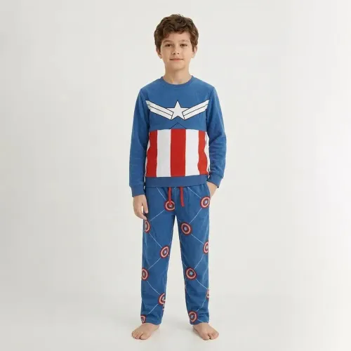 Pijama Kayser Niño Pantalon Polar color azul | Platanitos