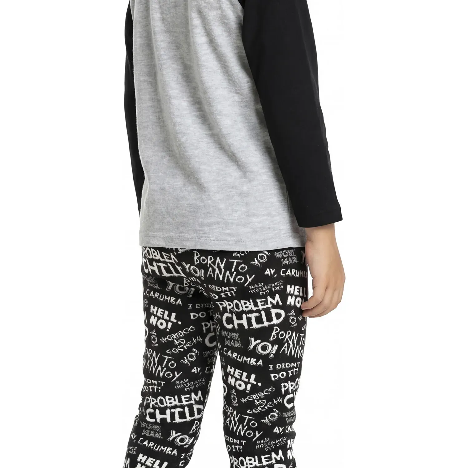 Pijama Kayser Niño Pantalon Polar color negro | Platanitos