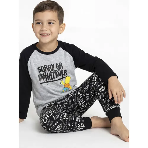 Pijama Kayser Niño Pantalon Polar color negro | Platanitos