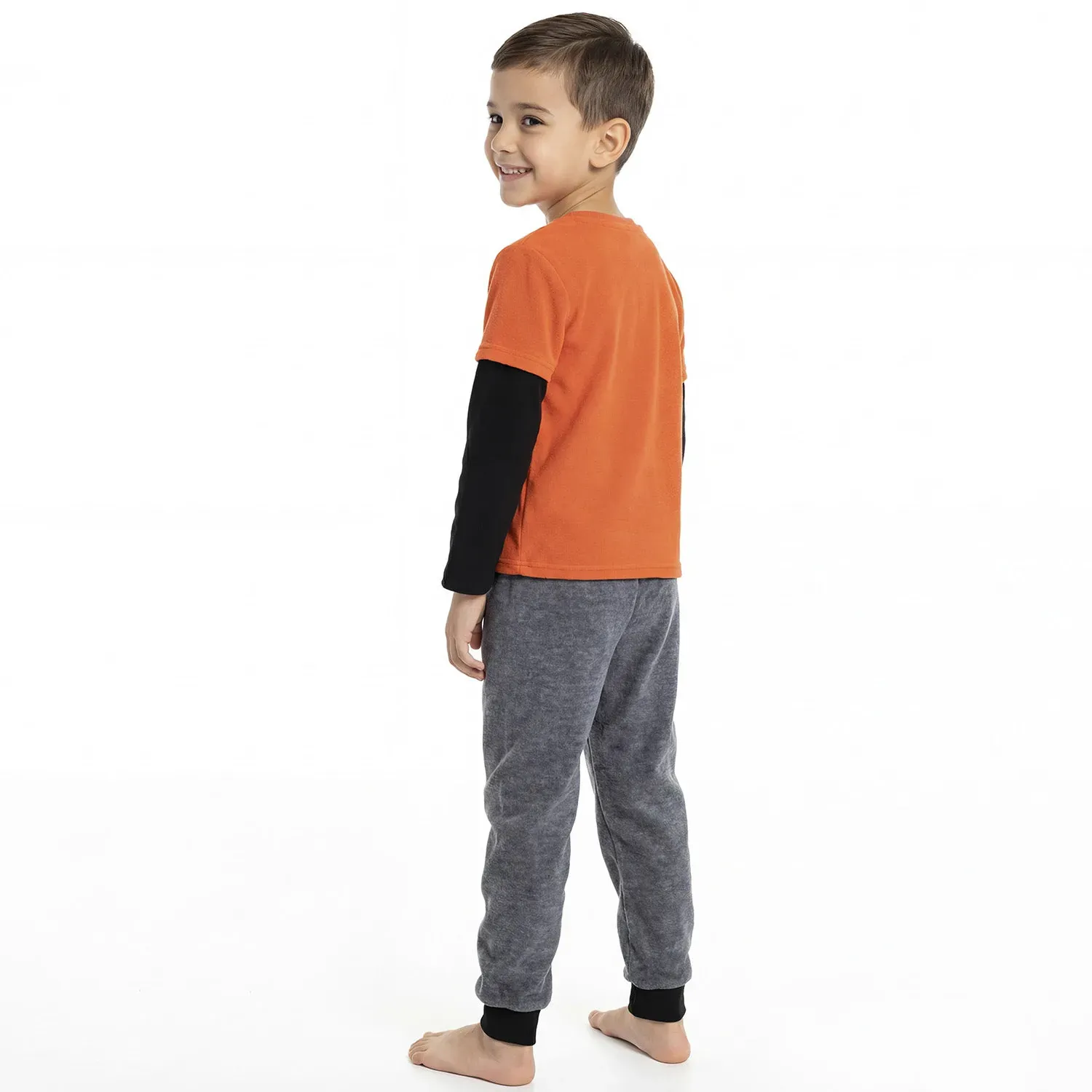 Pijama Kayser Niño Pantalon Polar color rojo | Platanitos