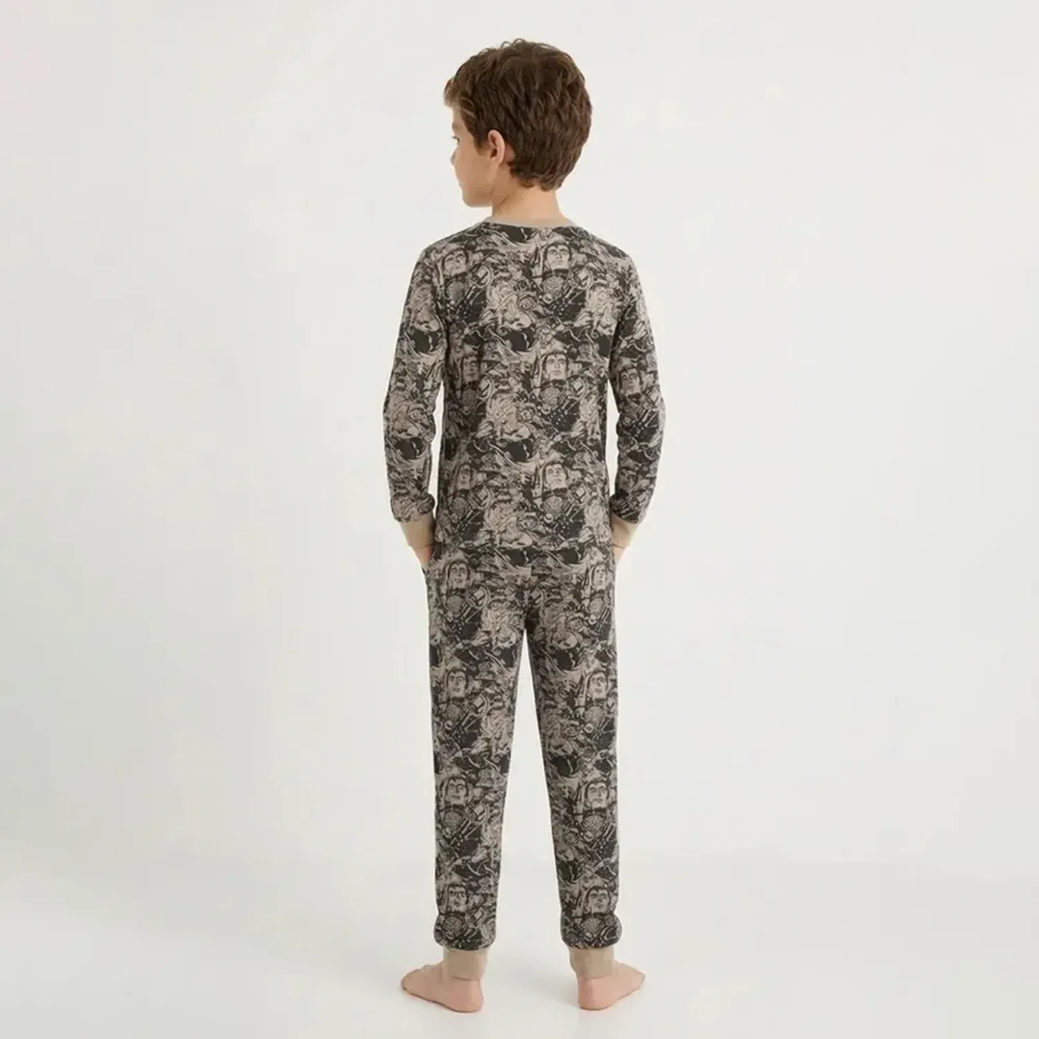 Pijama Kayser Niño Pantalon Polar color café | Platanitos