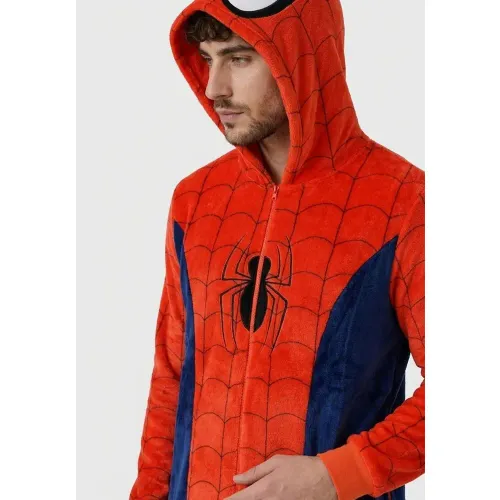 Kayser Pijama Spiderman Enterizo Coral Fleece
