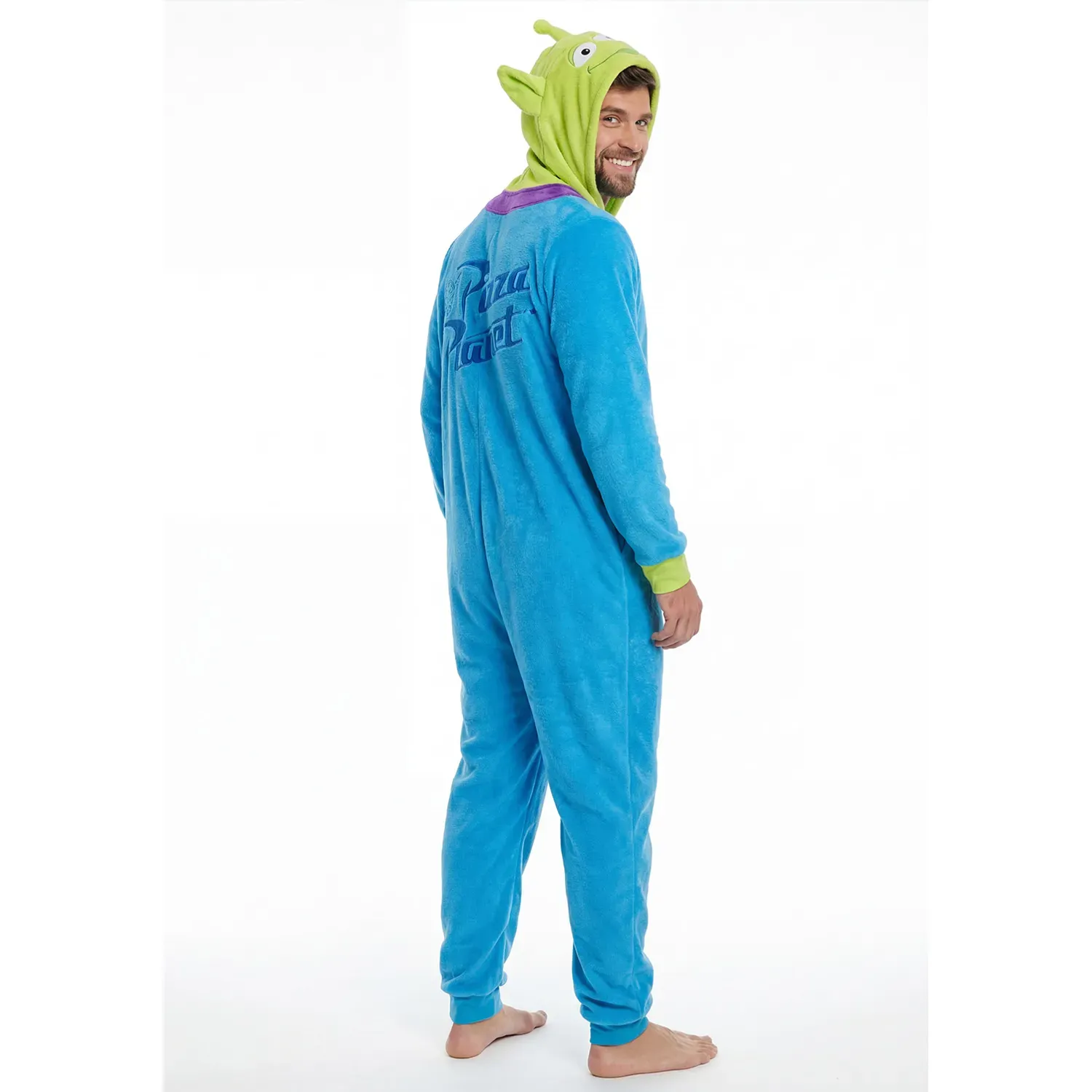 Pijama Kayser Unisex Enterizo Coral Fleece color azul | Platanitos