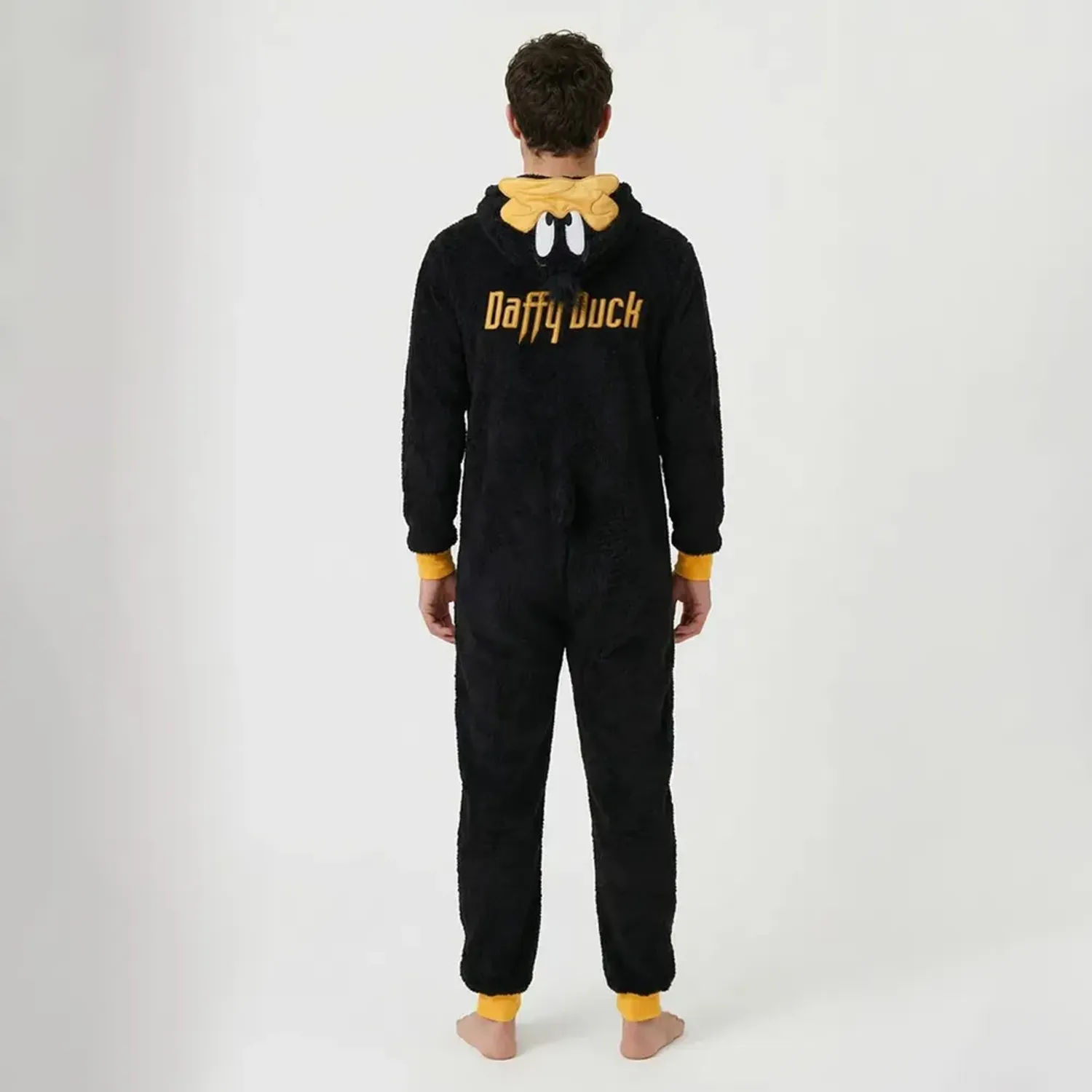 Pijama Kayser Unisex Enterizo Coral Fleece color negro | Platanitos