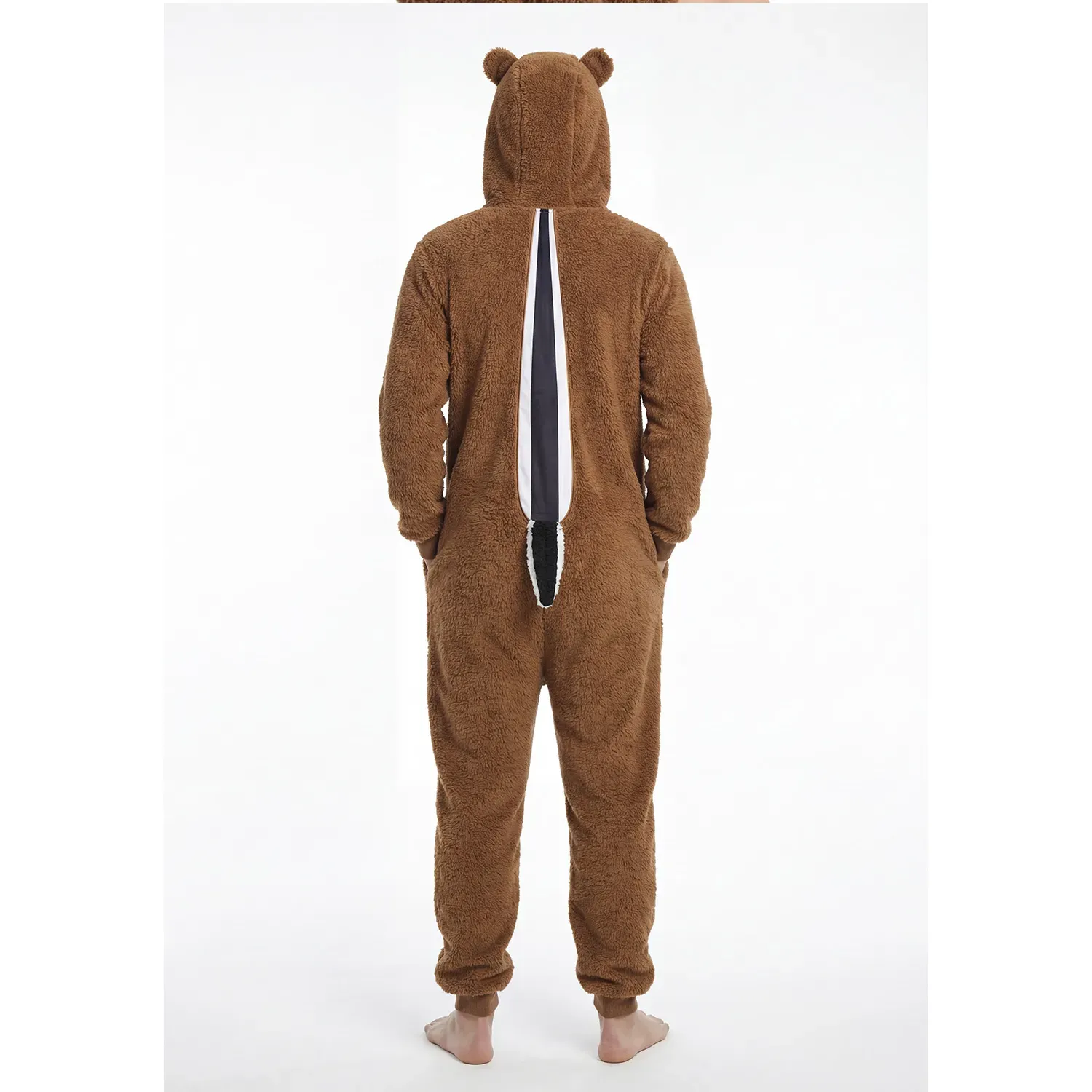 Pijama Kayser Unisex Jovencitos Enterizo Coral Fleece color café | Platanitos