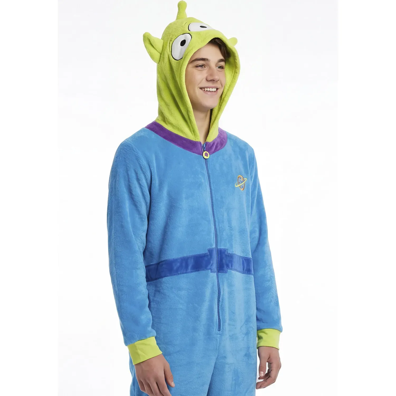 Pijama Kayser Unisex Jovencitos Enterizo Coral Fleece color azul | Platanitos