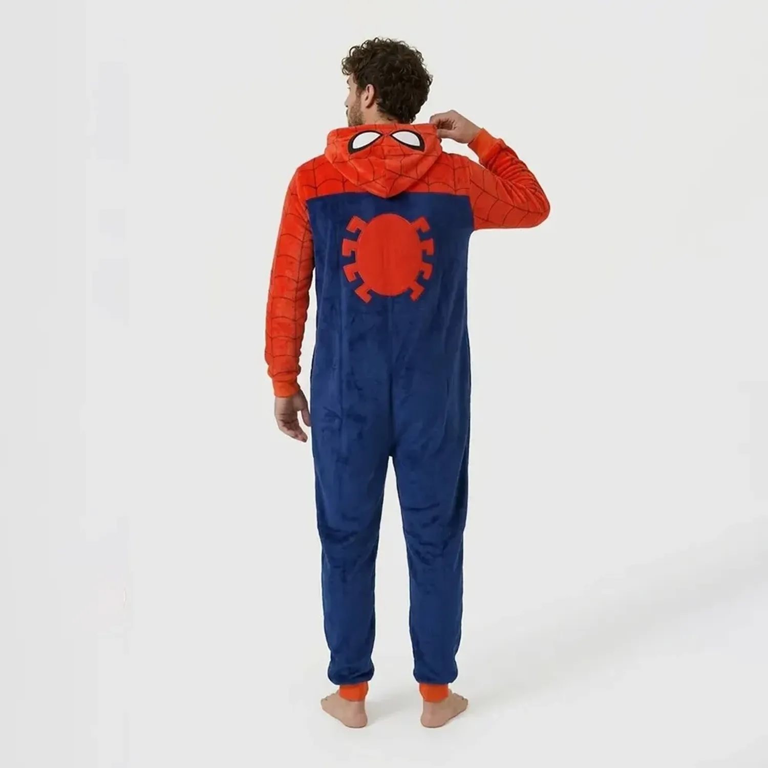 MARVEL Pijama Marvel Unisex Jovencitos Enterizo Coral Fleece color rojo | Platanitos